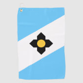 De vlag van Madison, Wisconsin Golfhanddoek (Voorkant)
