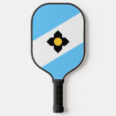 De vlag van Madison, Wisconsin Pickleball Paddle (Voorkant)