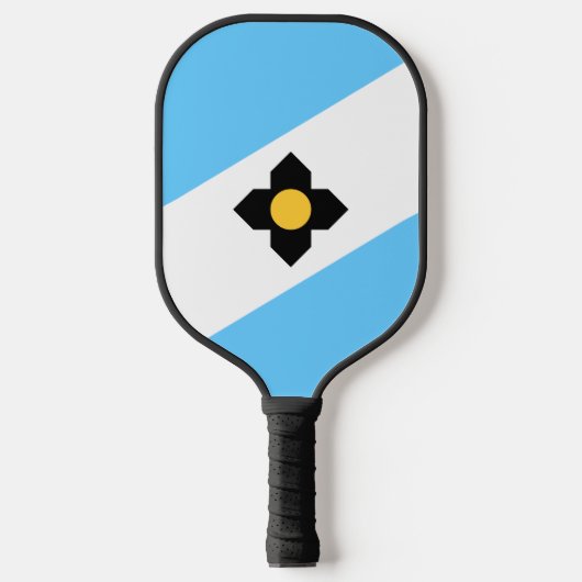 De vlag van Madison, Wisconsin Pickleball Paddle (Voorkant)