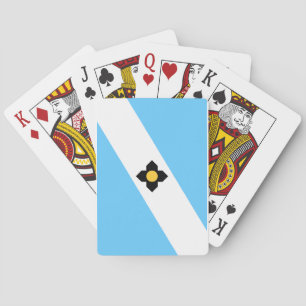 De vlag van Madison, Wisconsin Pokerkaarten