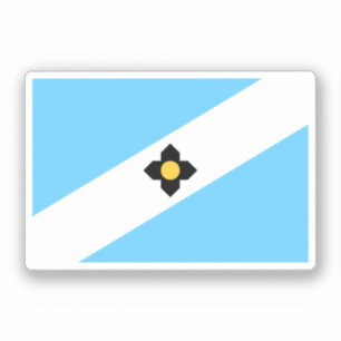 De vlag van Madison, Wisconsin Sticker