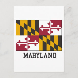 De Vlag van Maryland Briefkaart