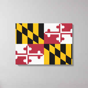 De vlag van Maryland Canvas Afdruk