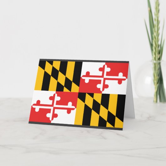 De Vlag van Maryland Kaart (Voorkant)