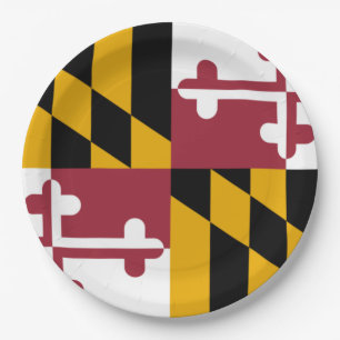De vlag van Maryland Papieren Bordje