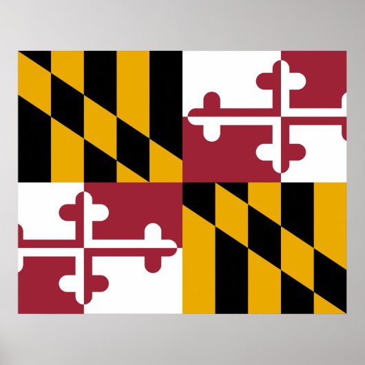 De vlag van Maryland Poster (Voorkant)