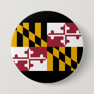 De vlag van Maryland Ronde Button 7,6 Cm