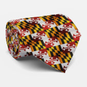 De vlag van Maryland Stropdas (Opgerold)
