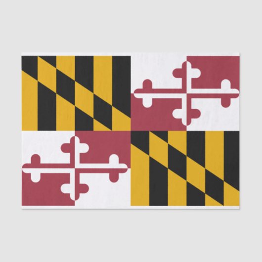 De vlag van Maryland Tissuepapier (Voorkant)
