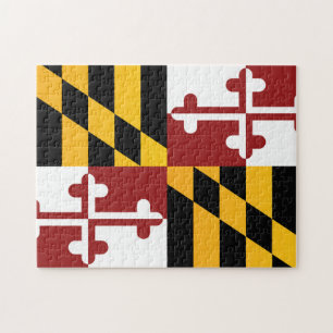 De vlag van Maryland, Verenigde Staten van Amerika Legpuzzel