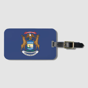 De vlag van Michigan, Verenigde Staten van Amerika Bagagelabel
