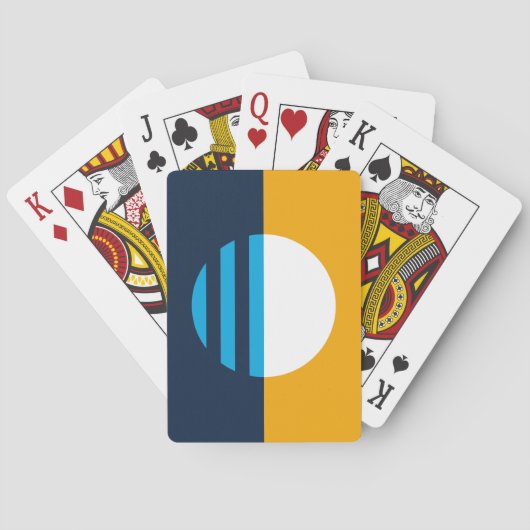 De vlag van Milwaukee Pokerkaarten (Achterkant)