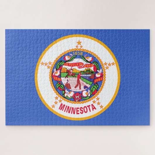 De vlag van Minnesota Legpuzzel (Horizontaal)