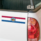 De vlag van Missouri Bumpersticker (Op Truck)