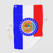 De vlag van Missouri Golf Towel Golfhanddoek (Insitu)