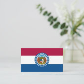 De vlag van Missouri Visitekaartje (Staand voorkant)