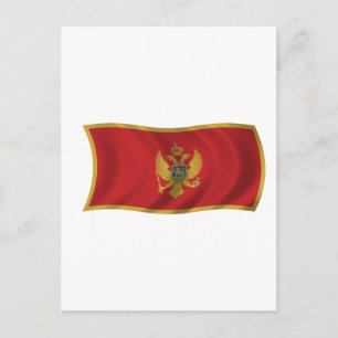 De vlag van Montenegro Briefkaart