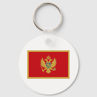 De vlag van Montenegro Sleutelhanger