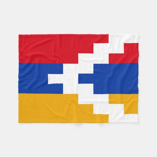 De vlag van Nagorno-Karabach Fleece Deken (Voorkant (Horizontaal))