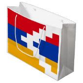 De vlag van Nagorno-Karabach Groot Cadeauzakje (Voorkant Gekanteld)