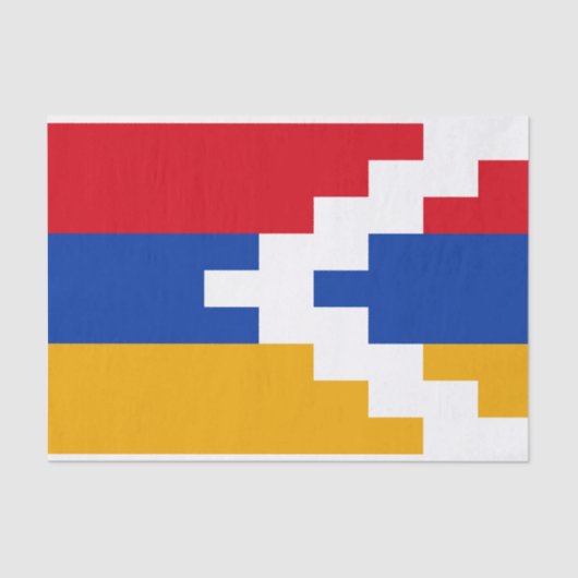 De vlag van Nagorno-Karabach Tissuepapier (Voorkant)