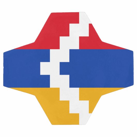 De vlag van Nagorno-Karabach Voetbal (Enkel)