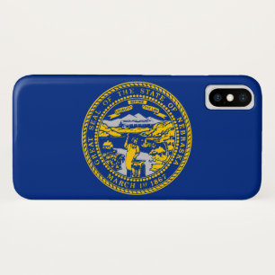 De vlag van Nebraska iPhone X Hoesje