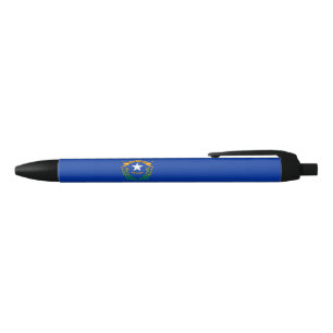 De vlag van Nevada Zwarte Inkt Pen