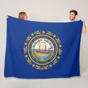 De vlag van New Hampshire Fleece Deken