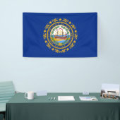 De vlag van New Hampshire Spandoek (Beurs)