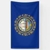 De vlag van New Hampshire Spandoek (Verticaal)