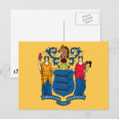 De vlag van New Jersey Briefkaart (Voorkant / Achterkant)