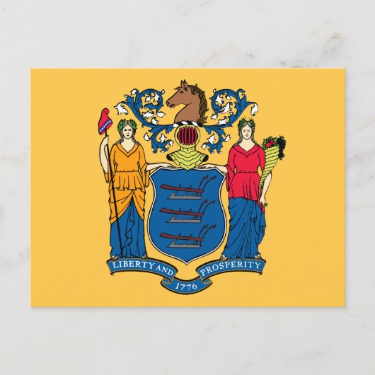 De vlag van New Jersey Briefkaart (Voorkant)