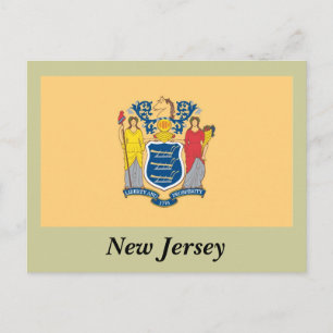 De vlag van New Jersey Briefkaart