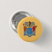 De vlag van New Jersey Ronde Button 3,2 Cm (Voorkant /achterkant)