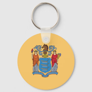 De vlag van New Jersey Sleutelhanger