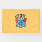 De vlag van New Jersey Spandoek (Horizontaal)