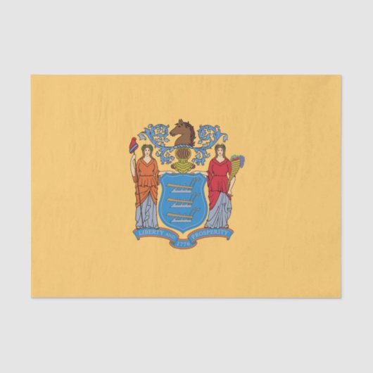 De vlag van New Jersey Tissuepapier (Voorkant)