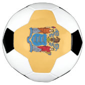 De vlag van New Jersey Voetbal (Gedraaid)