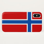 De vlag van Noorwegen Case-Mate iPhone Case (Achterkant (horizontaal))