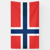De vlag van Noorwegen Spandoek (Verticaal)