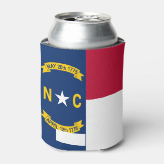 De vlag van North Carolina kan knuffelen Blikjeskoeler