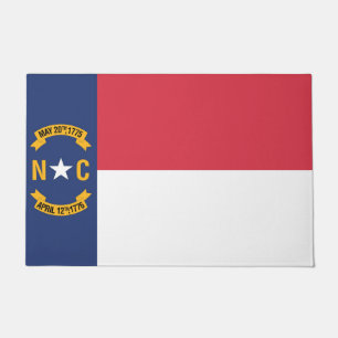 De vlag van North Carolina, Verenigde Staten van A Deurmat
