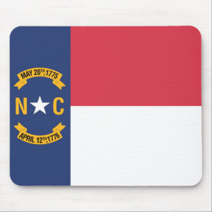 De vlag van North Carolina, VS Muismat