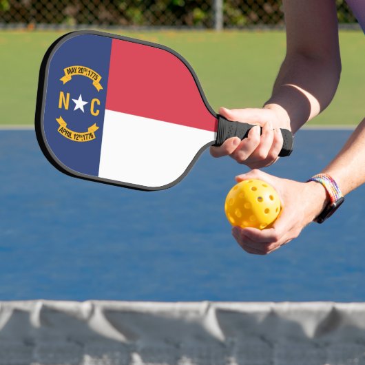 De vlag van North Carolina, VS Pickleball Paddle (Insitu)