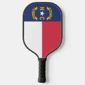 De vlag van North Carolina, VS Pickleball Paddle (Achterkant)