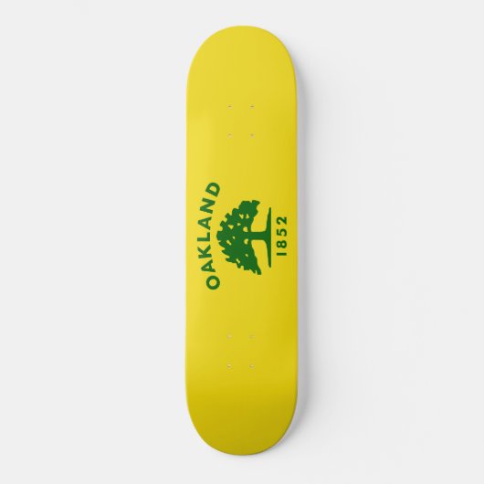 De vlag van Oakland (Californië) Skateboard (Voorkant)