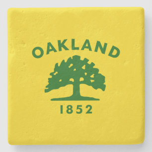 De vlag van Oakland (Californië) Stenen Onderzetter