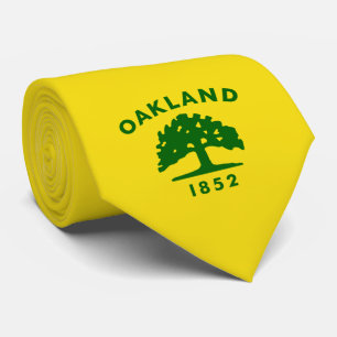 De vlag van Oakland (Californië) Stropdas