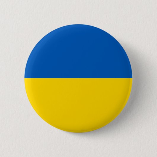 De vlag van Oekraïne Ronde Button 5,7 Cm (Voorkant)